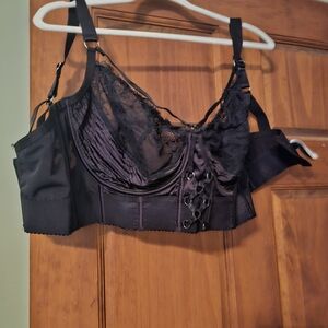City Chic Black Lace Bra